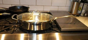 PRINCESS HOUSE 18/10 STAINLESS STEEL 5 QT OVAL POT WITH LID - Picture 1 of 9