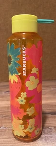 Starbucks Strawberry Fields Water Bottle 24 oz loop attachment new - Picture 1 of 8