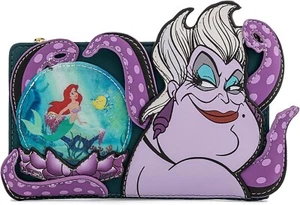 Disney Villains Scenes Ursula Crystal Ball Flap Wallet - Picture 1 of 4