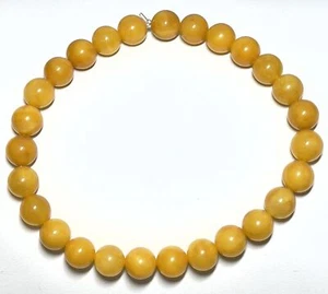 8mm Authentic Baltic Egg Yolk Amber Beads Bracelet JY3831 - Picture 1 of 1
