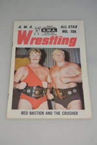 AWA ALL STAR WRESTLING MAGAZINE #106 AMERICAN FEDERATION RARE PROGRAM PRO 1973? - Picture 1 of 2