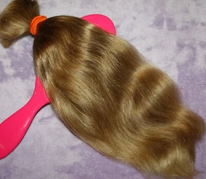 HAIR REBORN WIG 12 IN 2.4oz BABYFINE CHILDS WAVY BLONDE BLENDS PONYTAIL C1 - Picture 1 of 12
