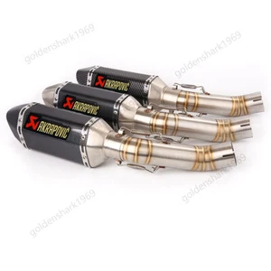 For Honda CBR500R CB500F CB500X 2018-2023 Mid Exhaust Link Pipe 51mm Muffler Tip - Picture 1 of 8
