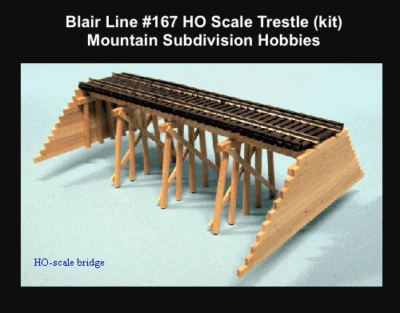 Blair Line 167 HO Common Pile Trestle kit  - Laser cut Wood - | $5 Offer - Image 1 of 3