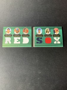 2007 Triple Threads Relics /18 Yastrzemski Ramirez Ortiz Martinez Damon Fisk