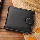 Men Wallet with Zipper Pocket Vintage Genuine Slim Money Clips Cases