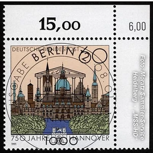 KBWZ Bund 1491, Sonderstempel BERLIN, Hannover (08.01.1991) - Picture 1 of 1