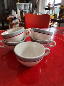 Vintage Syracuse China RESTAURANT Coffee Cups Lot of 5 - Picture 1 of 3