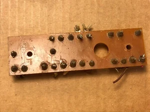 Vintage Turret Board w/ 21 Terminals for Mounting 4.5" x 1.25" from 1969  - Picture 1 of 5