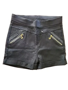 Schwarze elastische Stretchshorts klein 26 Zoll Taille auch bekannt als Größe 4 - Bild 1 von 4