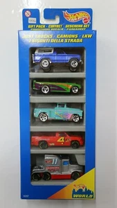 HOTWHEELS 1/64 LOT DE 5 TRUCKS CAMIONS °16287 DIE CAST MATTEL MODEL CAR - Picture 1 of 4