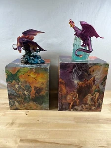 2 SUMMIT COLLECTION MYTHS & LEGENDS DRAGONS ON ROCK & CRYSTAL W/BOXES -**READ** - Picture 1 of 23