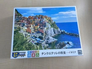 1053 piece jigsaw puzzle colorful city skyline town of cinque terre - italian - Picture 1 of 7