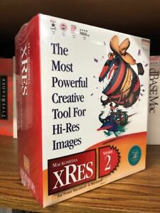 Vintage Macromedia xRes version 2.  Still Shrink-wrapped.  Macintosh Software