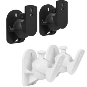 1 Pair Universal Sound Satellite Speaker Wall Mount Stand Bracket Adjustable - Picture 1 of 10
