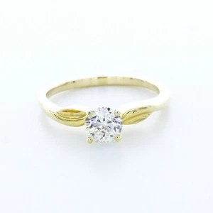 1.22ct F VS2 Round Natural Diamond White Gold Vintage Solitaire Engagement Ring - Picture 1 of 13