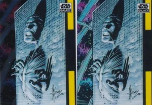Star Wars 2021 cromo galaxia base y refractor #4 Han Solo carbonita - Imagen 1 de 1