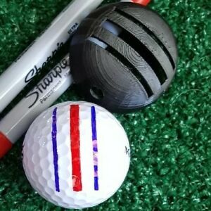 Golf Ball Marker - Triple Alignment Stencil