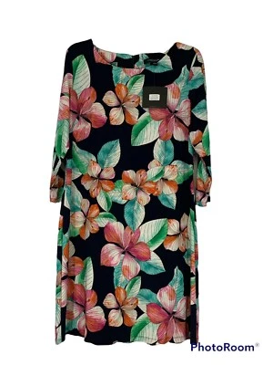 Vestido floral para mujer Marc New York Andrew Marc nuevo con etiquetas mangas grandes 3/4 Foto 1 de 4