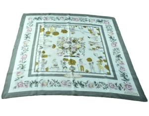 Vintage HERMÈS "Les Jardiniers du Roy" by Maurice Tranchant  1967 Silk Scarf 34" - Picture 1 of 14