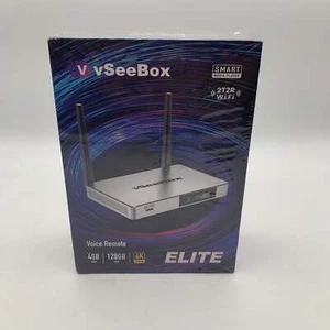 Control remoto por voz reproductor multimedia inteligente vSeeBox Elite 6K HDR WiFi6 Android - Imagen 1 de 6