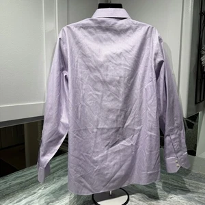 Brooks Brothers Regent camicia non ferro uomo 17 1/2 35 viola check cotone Supima - Foto 1 di 9