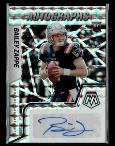 Bailey Zappe 2022 Mosaic Silver Mosaic Prizm RC Auto - Picture 1 of 2