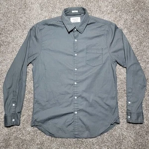 Paper Denim & Cloth Herren Gr.L Knopfleiste grau & schwarz Print Stretch Anzughemd - Bild 1 von 10