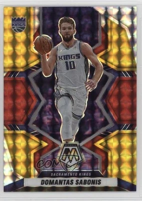 2021-22 Panini Mosaic Choice Fusion Red & Yellow Prizm /88 Domantas Sabonis #42 - Image 1 of 2