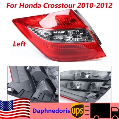 For 2010-2012 Honda Accord Crosstour Driver Side Left Tail Light Rear Lamp OEM Foto 1 de 4