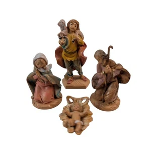 Figurine Presepe Miniatura Fontanini Deporre Italia Gomma 1988 1989 - Foto 1 di 13