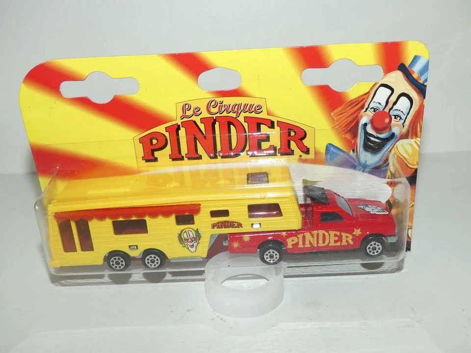 CAMPING CAR DE LUXE CIRQUE PINDER MAJORETTE 1:60 boitage sans place gratuite - Photo 1/1