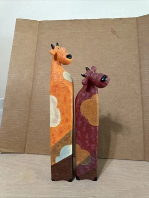 Набор из 2 веселых коров Farmyard  Большой и средний - Изображение 1 из 4