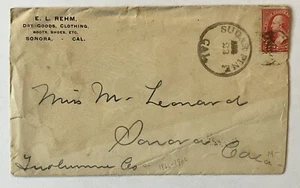 1800s US COVER SUGAR PINES TO SONORA CALIFORNIA HISTORIC GOLD RUSH TOWN - Picture 1 of 3