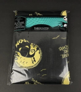 Disney Nightmare Before Christmas Tablecloth Halloween Oogie Boogie 70” Round - Picture 1 of 2
