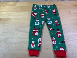 Neu Baby Jungen Carter's PJ Hose NUR Gr. 12 Monate Weihnachtsmann Eislaufen & Schneemänner* - Bild 1 von 2