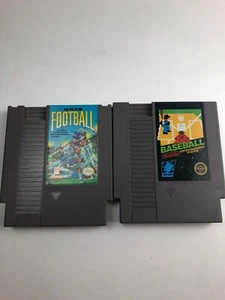 Baseball & Football (Authentische Nintendo NES Spiele) gereinigt und getestet - Bild 1 von 7