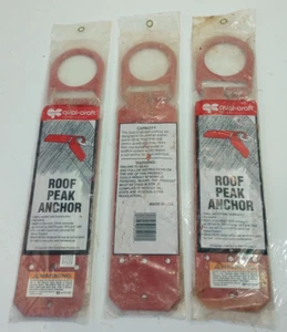 Lot of 3 New Qual-Craft Reusable Roof Peak Anchor #5200 Fall Protection Device - Picture 1 of 7