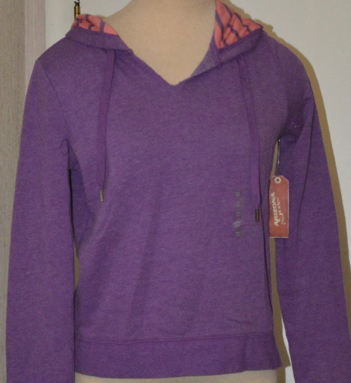 Pulôver com capuz feminino Arizona roxo manga longa tamanho XS, S, M - Imagem 1 de 1