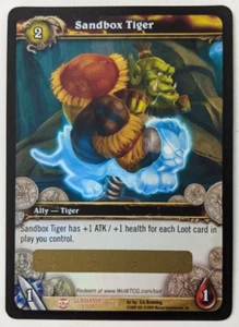 Sandbox Tiger Loot Card NEW Unscratched World of Warcraft CCG TCG Gladiators WoW - Picture 1 of 2