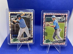 2023 Donruss Curtis Mead /75 Fire Prospect+Carson Williams/100 Prospect+Wanderx2 - Picture 1 of 11
