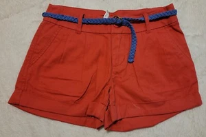 Ralph lauren girls 10 pinkish red pleated shorts with lavender belt  - Picture 1 of 5