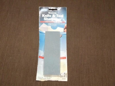 AFILADOR DE CUCHILLOS Y HERRAMIENTAS NORTON 1999 VINTAGE PIEDRA GRUESO Y FINO SIN USAR NUEVO Foto 1 de 4