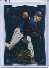 1998 Leaf Fractal Matrix  PAT HENTGEN  Diamond Axis #127 Die Cut BLUE JAYS #d/50