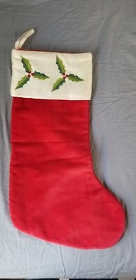 Medias Simples Corte y Costura Navidad Panel Color Rojo y Blanco Foto 1 de 4