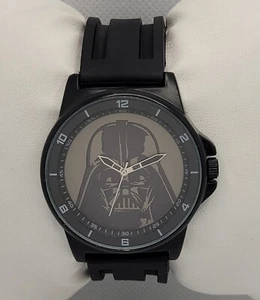 Mens Accutime Darth Vader Star Wars Lucas Film Big Face Black Strap Watch L5 - Picture 1 of 9