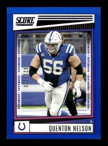2022 Score Showcase #10 Quenton Nelson /100 - NM-MT