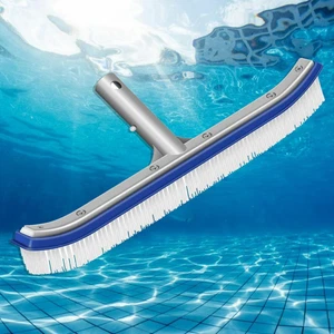 Blue 18Inch Swimming Pool Wall & Floor Brush w/ Nylon Bristles & Aluminum Handle - Bild 1 von 13