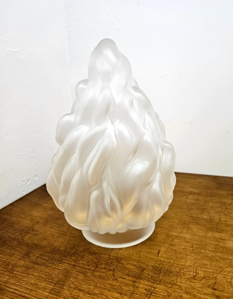 VIANNE LAMPSHADE, H 25 CM, ART DECO, FROSTED GLASS, FLAMING TORCH SHAPED - Image 1 of 4