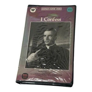 I Confess (1952) VHS Hitchcock Noir Clamshell Beautiful Copy Case Video Tape VTG - Picture 1 of 7